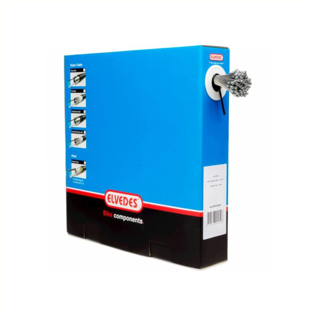 Engrenage de câble intérieur Elvedes en acier inoxydable 2,25M, mamelon 4x4mm, par 100, y compris pour Nexus