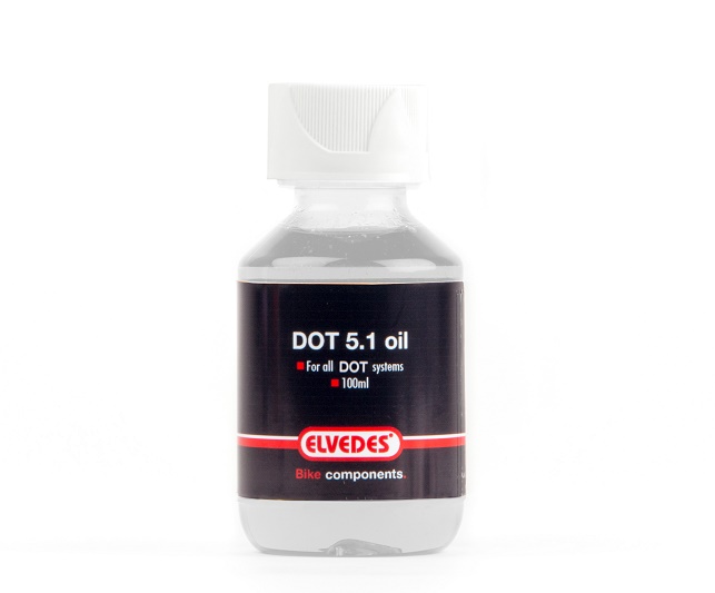 Huile Elvedes DOT 5.1 pour tous les systèmes de freinage DOT. Flacon 100ml