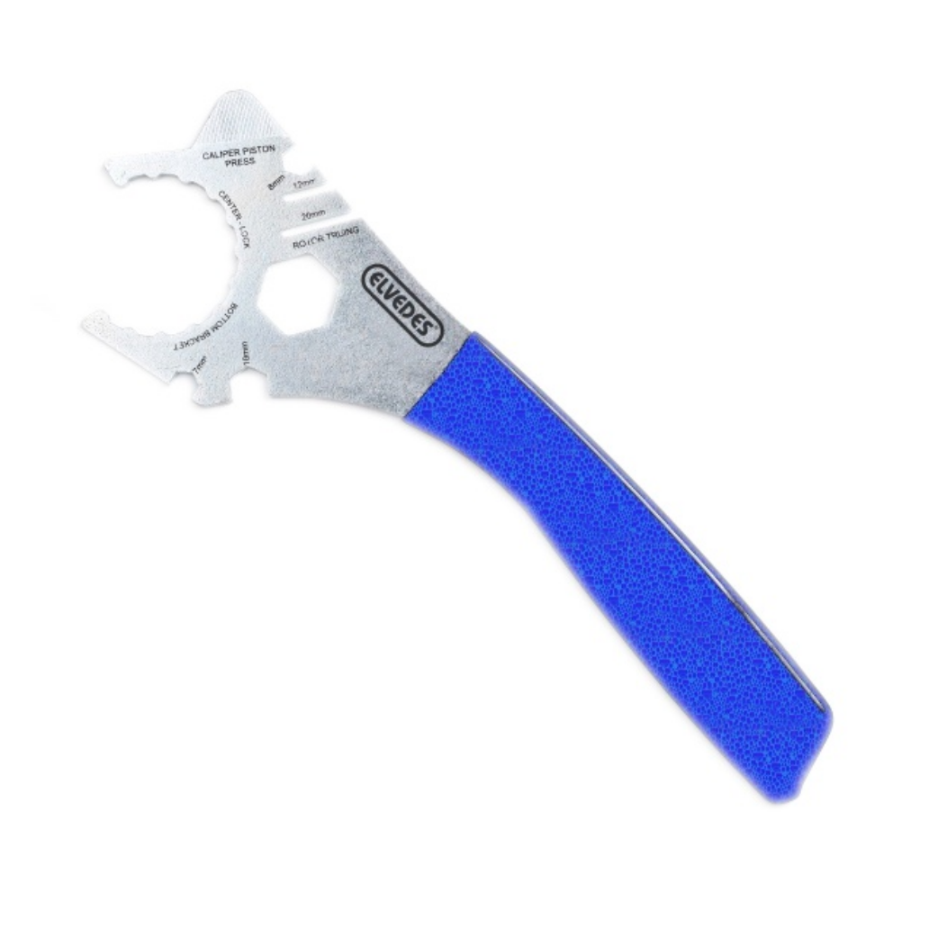 Elvedes Multitool pour freins à disque et adaptateur Center-Lock