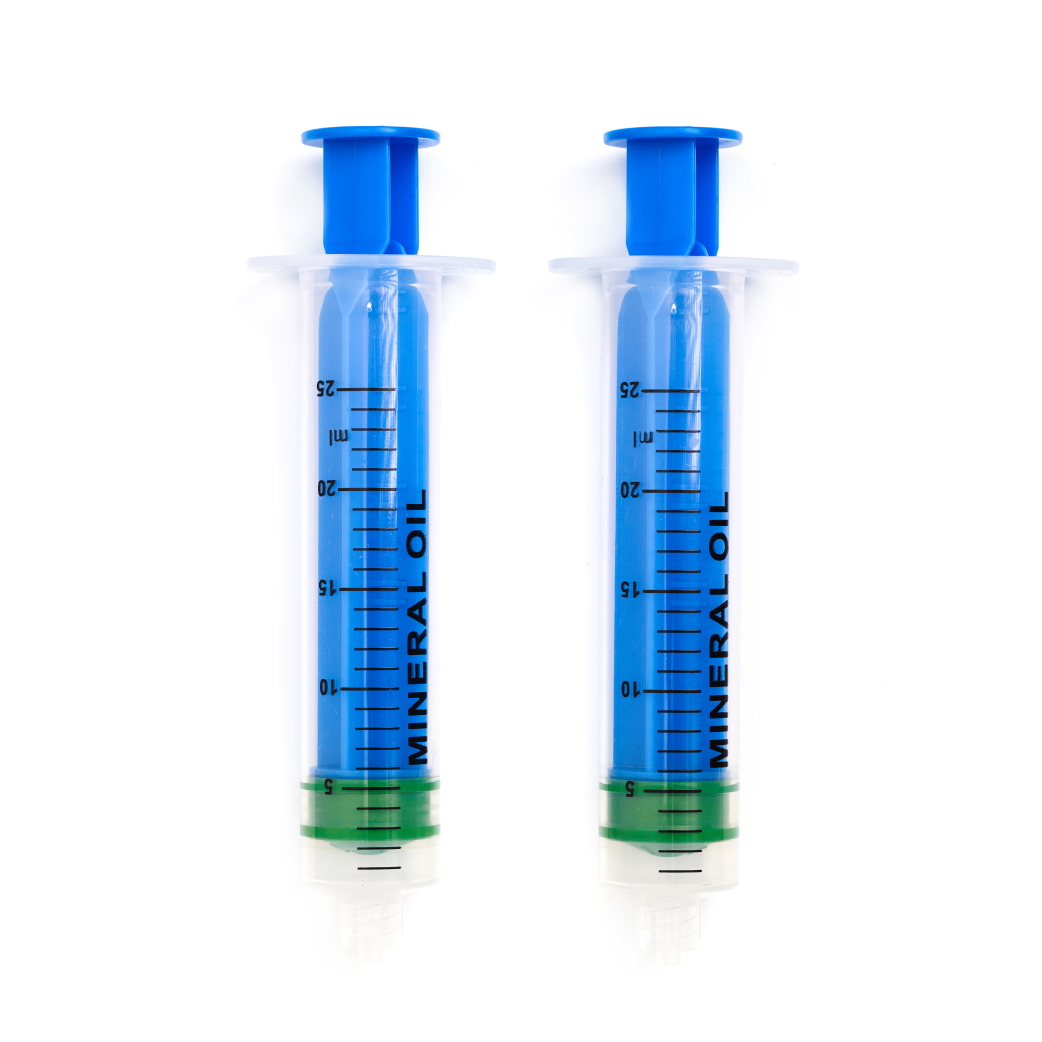 Seringues de purge Elvedes pour huile minérale.