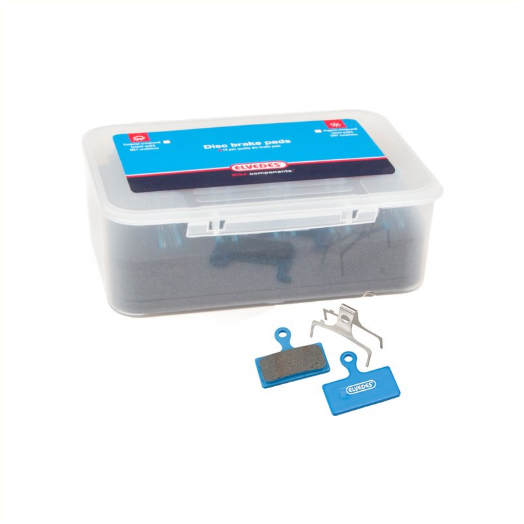 Plaquettes de frein à disque organiques Elvedes pour Shimano par 25 pièces