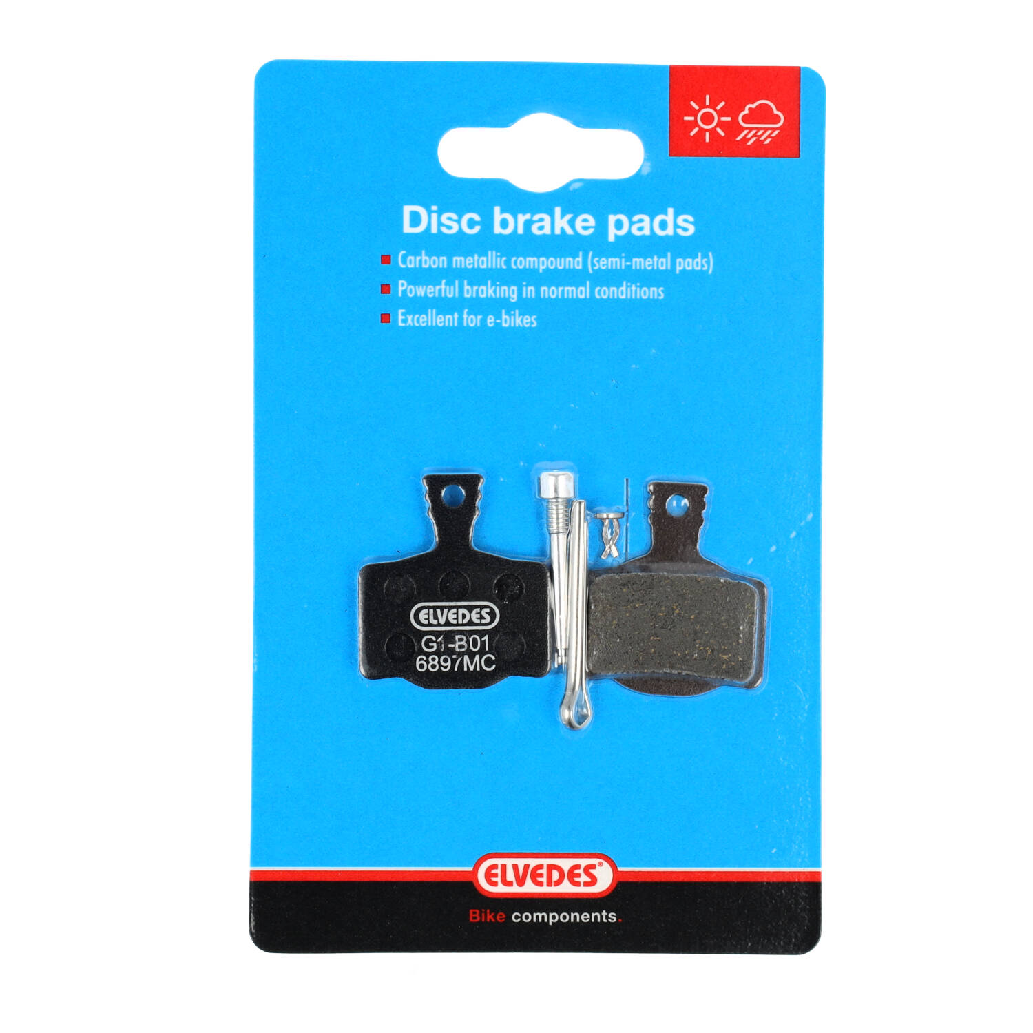 1 paire de plaquettes de frein à disque E-Bikemoyennes pour Magura MT2, MT4, MT6, MT8