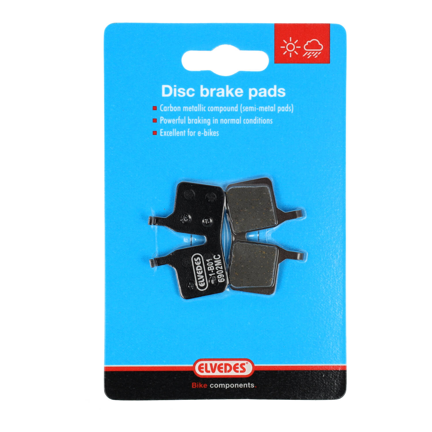 1 paire de plaquettes de frein à disque E-Bike moyennes pour Magura MT5 / MT7