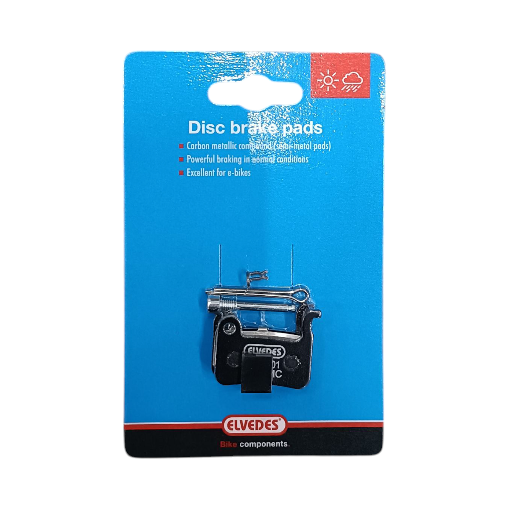 1 paire de plaquettes de frein à disque Elvedes Medium (E-Bike) pour, entre autres. Shimano BR-M375 par paire