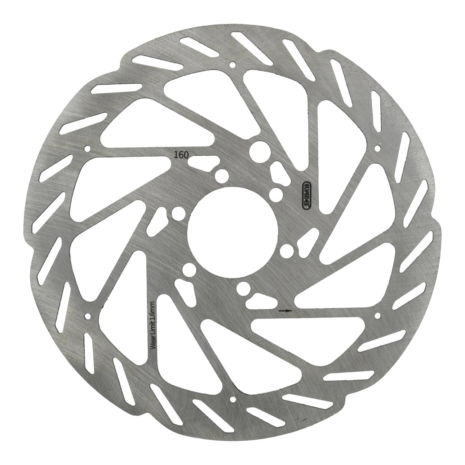 Disque de frein Elvedes six trous ø160 mm D=1,8 mm avec aimant capteur