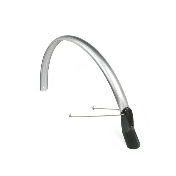 Garde-boue arrière Eurofender Scatto 28" (71 cm). Argenté, largeur 51 mm.