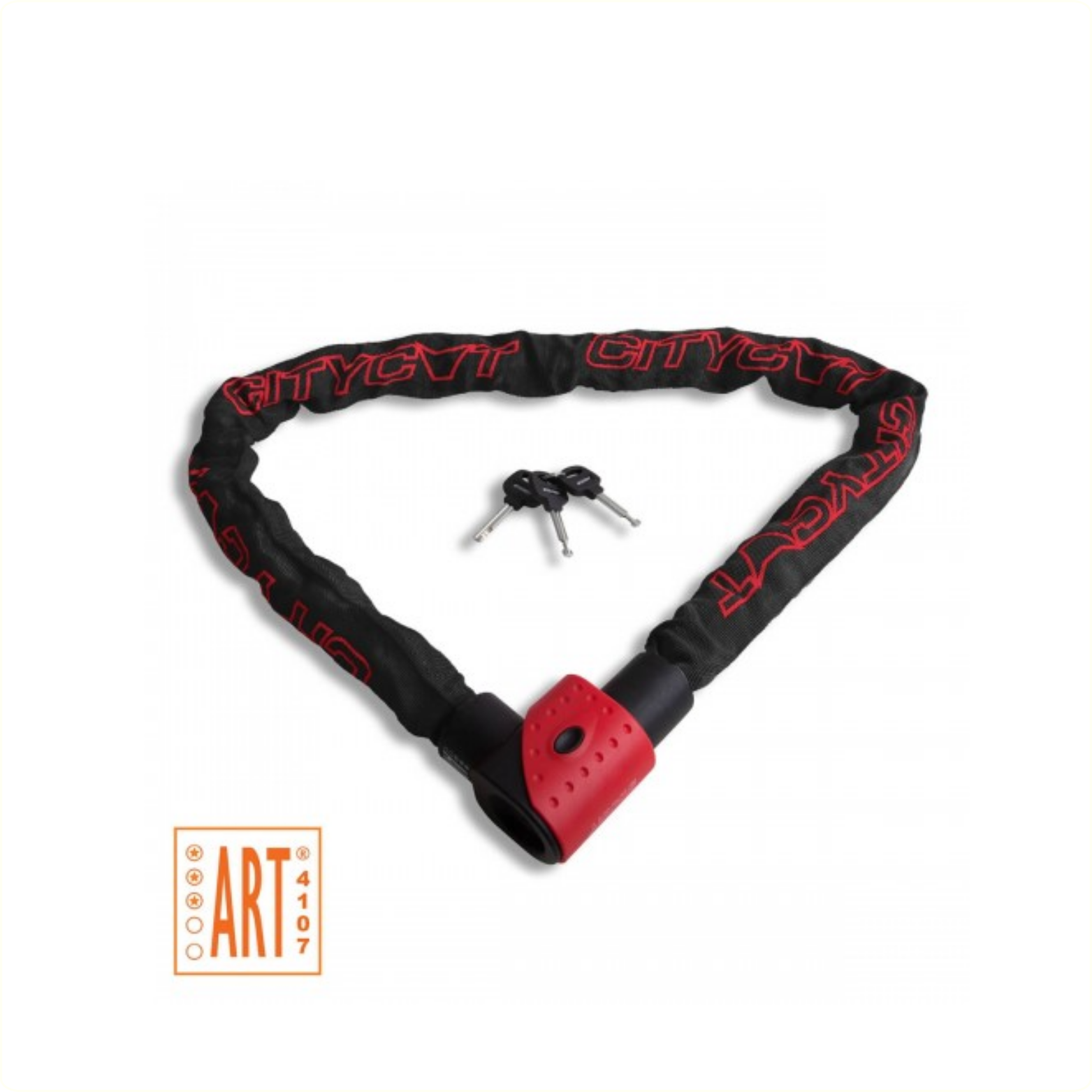 Chaîne Étoilée Antivol Citycat ART*** 120cm. avec housse en nylon