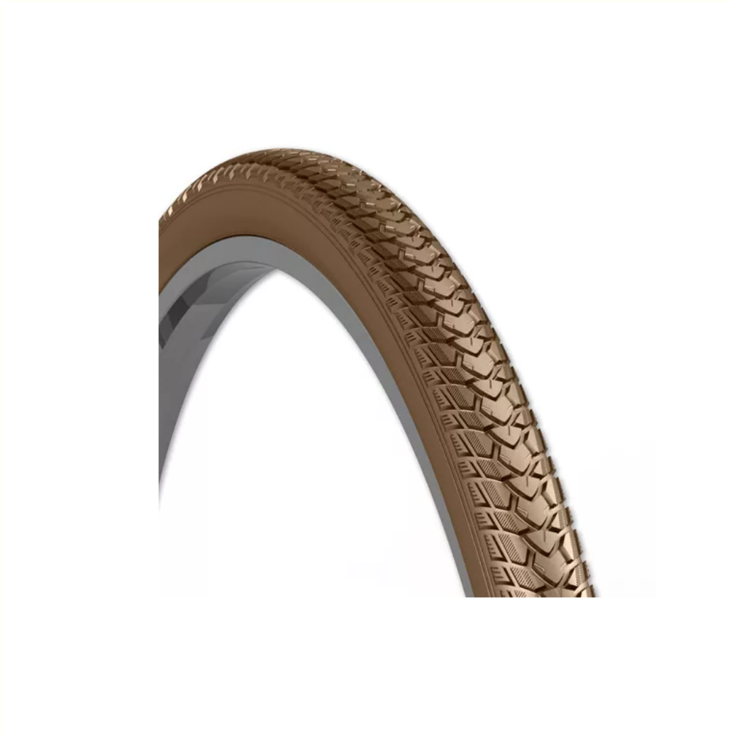 Rexway Shopper (3,5mm Anti-fuite) marron avec reflet  28x1 5/8x1 3/8 ETRTO 37-622