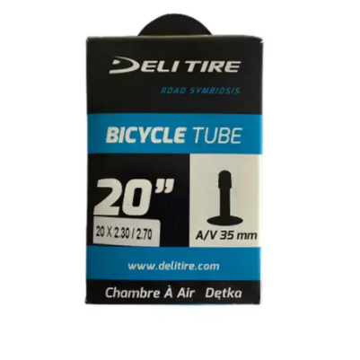 Chambre à air Deli, Fatbike 20x3.00 ETRTO 75-406 Valve : Schrader/valve voiture 40 mm