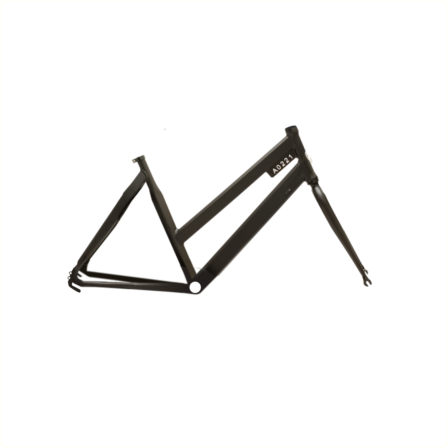 Cadre Style D54cm et fourche avant noir mat.