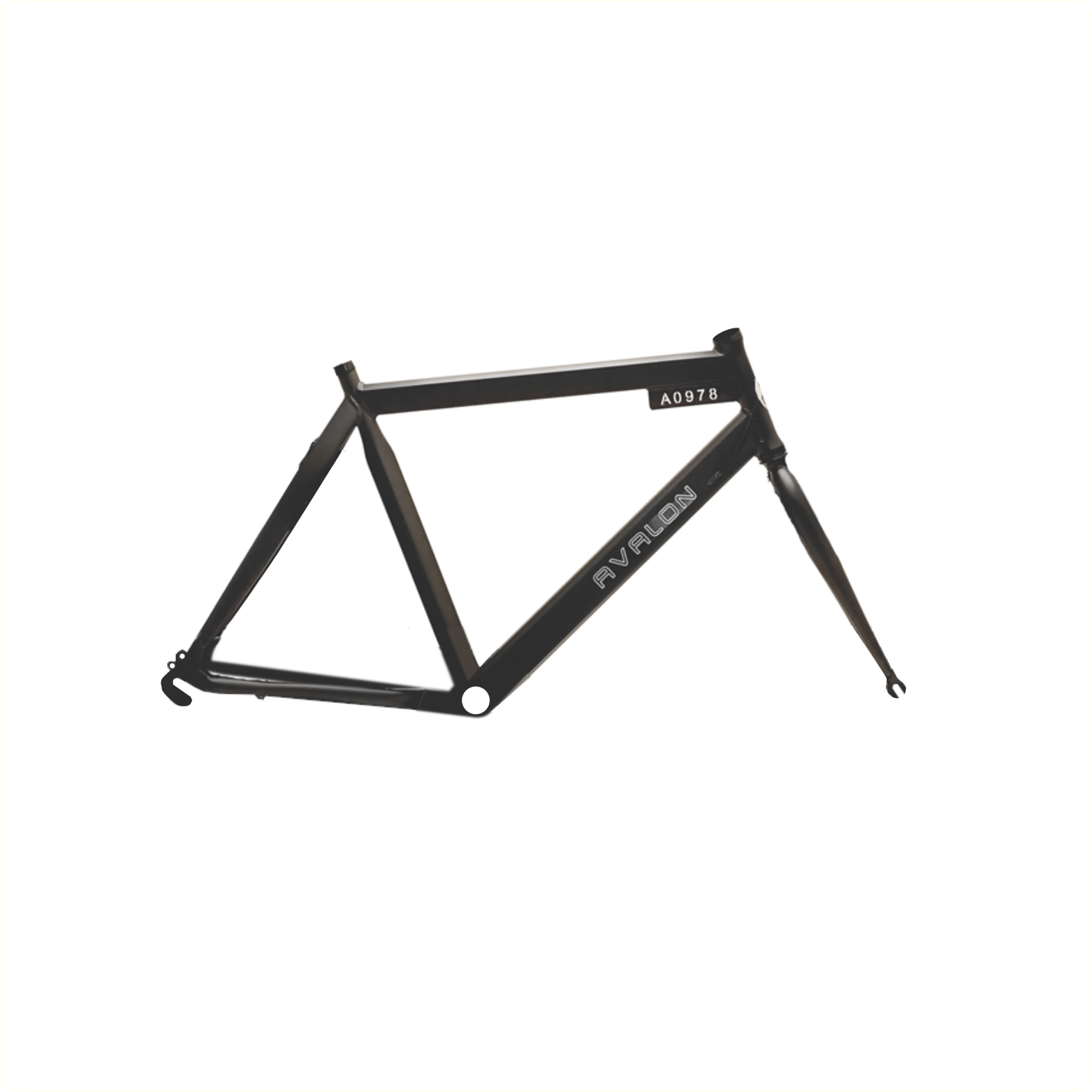 Cadre Style H58cm et fourche avant noir mat.