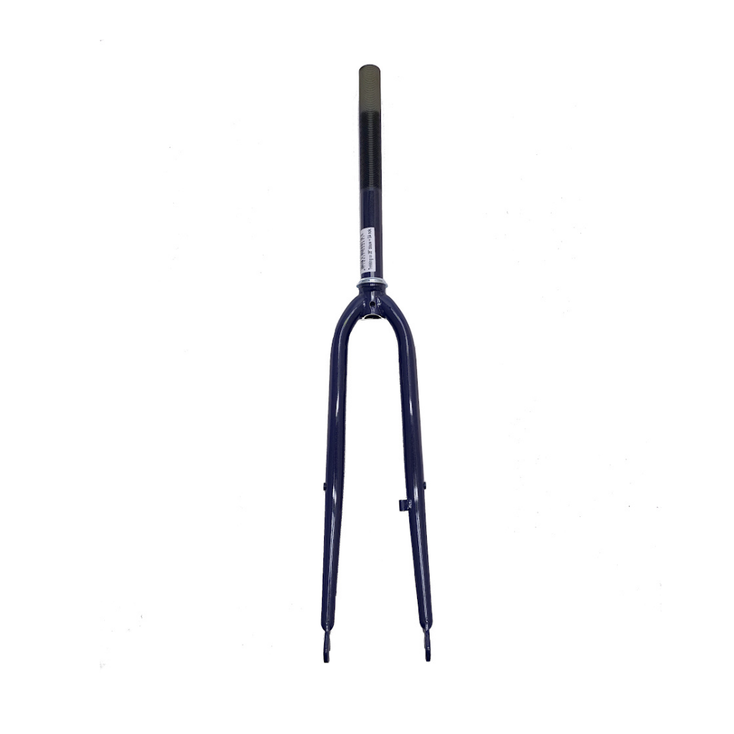 Fourche avant 28x1 5/8x1 3/8 avec came de frein, bleue. 1 pouce