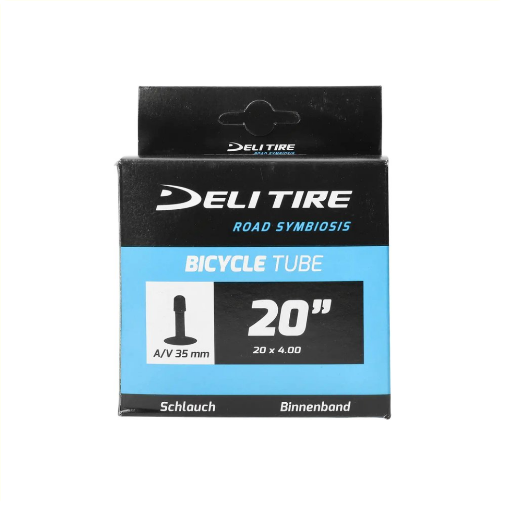 Chambre à air Deli Fatbike 20x4.00, Valve: valve Schrader/voiture 35mm