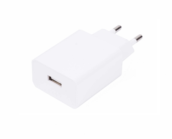 Chargeur USB 2A blanc (emballage suspendu)