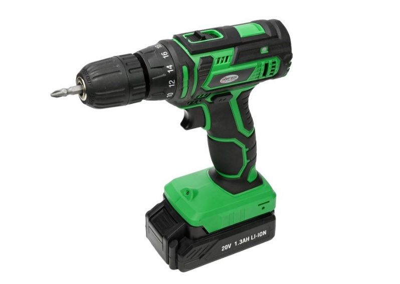 Höfftech Perceuse-visseuse sans fil 20V 1,3 Ampère Li-ion