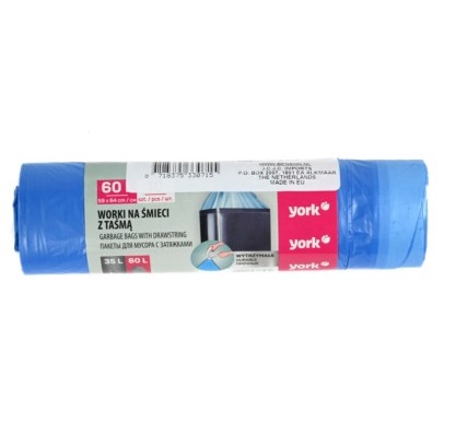 Sacs poubelles 60 litres avec cordon de serrage 10 en rouleau