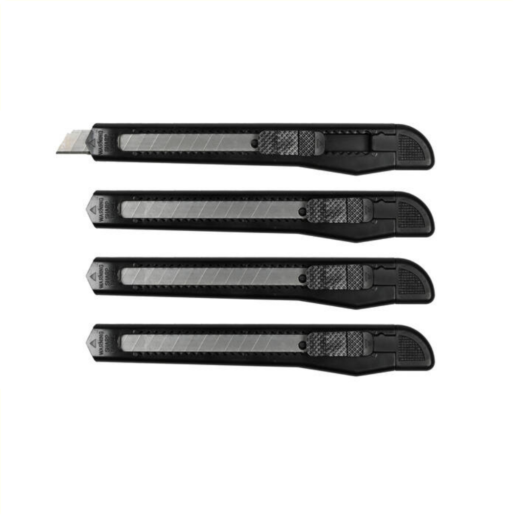 Set de couteaux sécables 9 mm 4 pcs