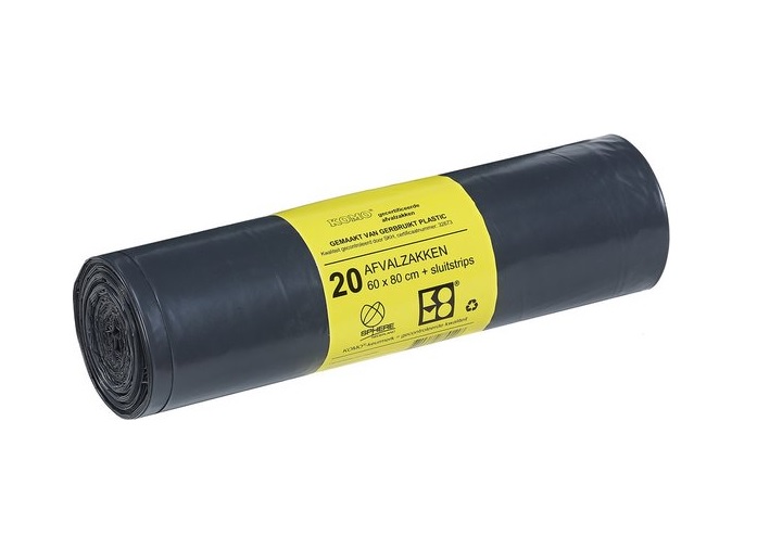 Sacs poubelles Komo 60 litres 20 en rouleau