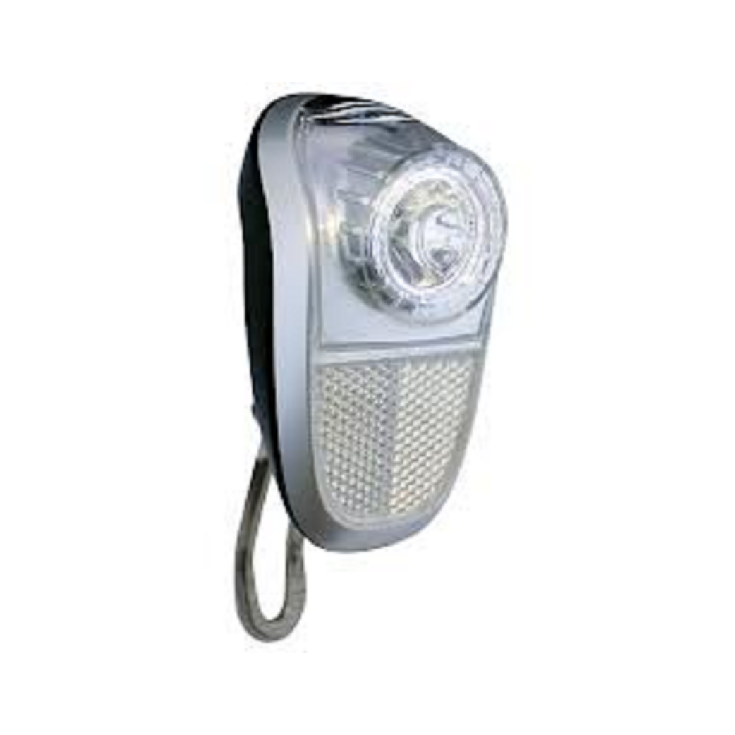 Union Phare LED Mobile argent/noir Dynamo de moyeu