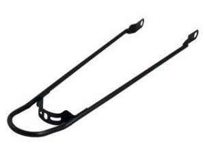 garde-boue barre 28 "avec pare-chocs Montage sur cadre à l'aide d'un boulon M5, noir mat