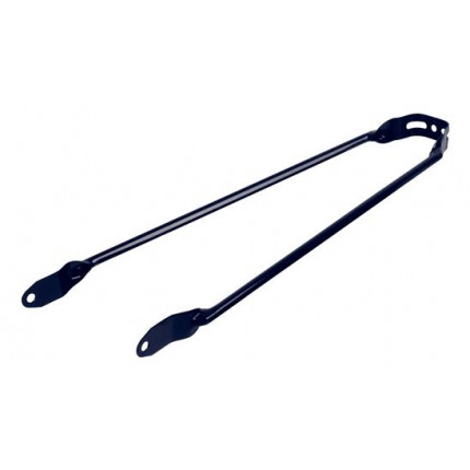 tige de garde-boue 28 ", montage sur cadre avec vis M5, noir mat