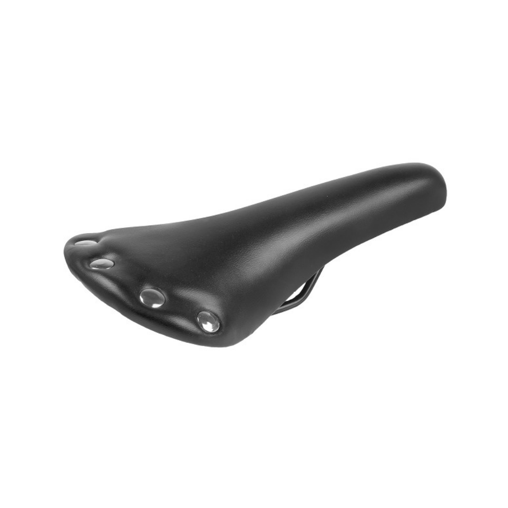 Selle M-Wave noire. faux cuir. 278x153mm