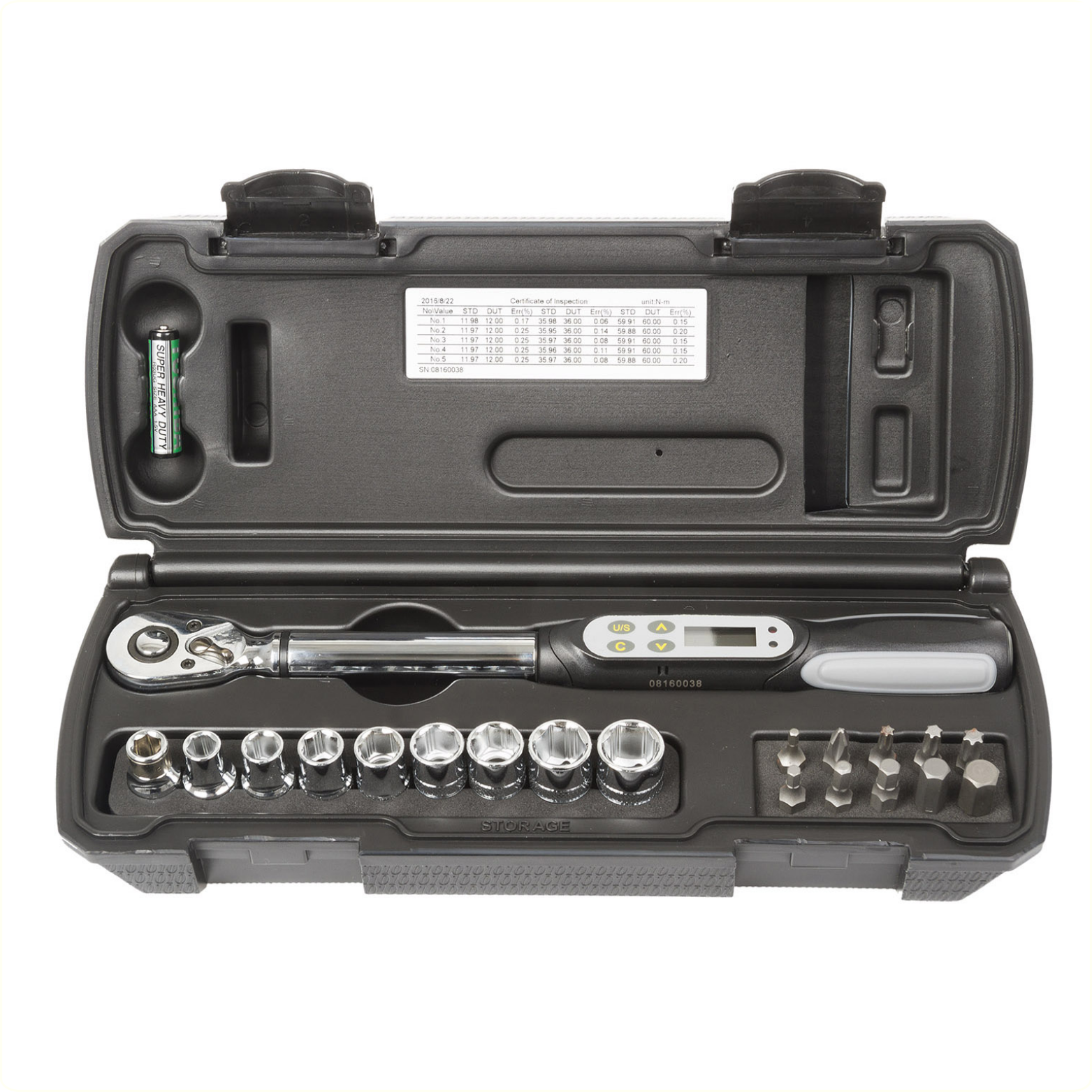 Clé dynamométrique numérique M-Wave 3-60Nm