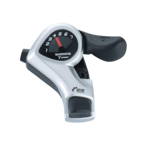 Shimano Shifter Tourney TX50 7V Droite - Argent (y compris pour Fatbike)