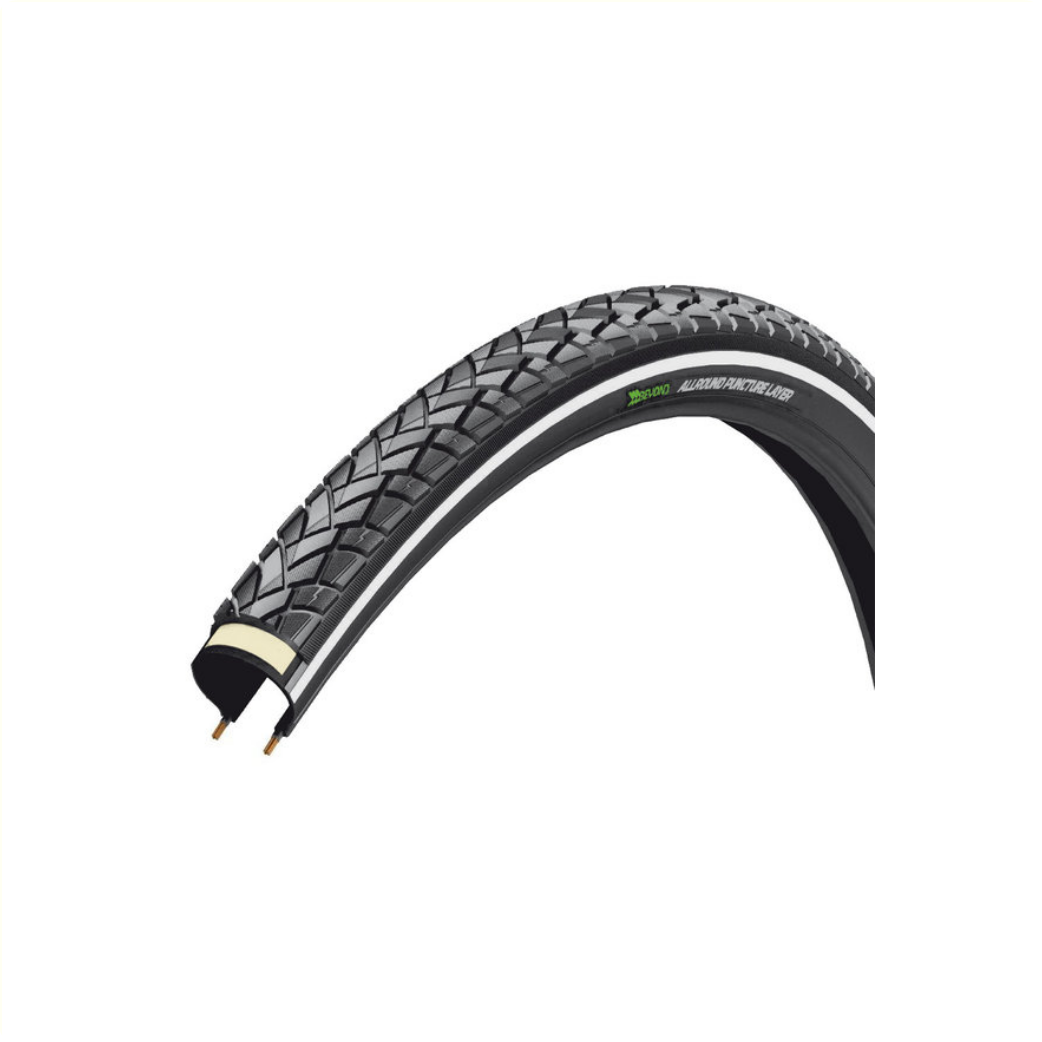 Beyond  BY-101 (kevlar couche anti-perforation 1.1mm) Noir avec reflet. 28x1,75, ETRTO 47-622