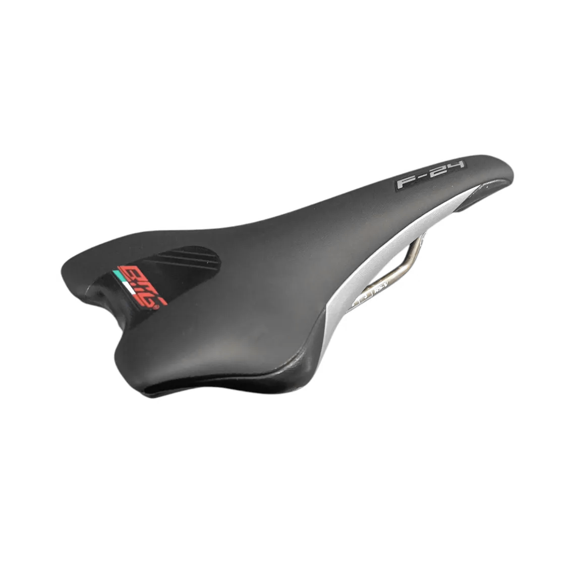 selle BMG F24 Profi S-0005 noir/argent sans sangle de selle