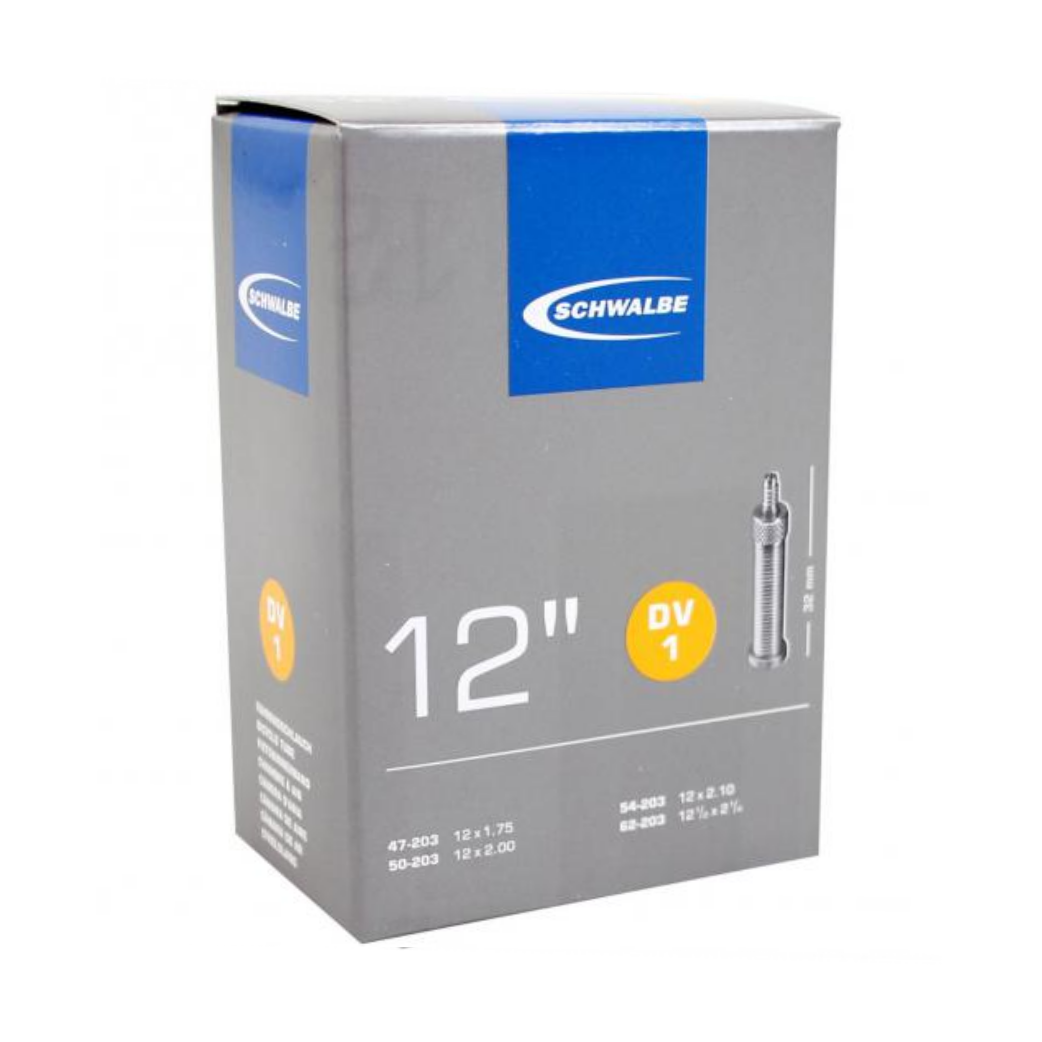 Chambre à air Schwalbe 12x 1/2x1,75 ETRTO 47/62-203, Dunlop Blitz/Holland DV1 32mm