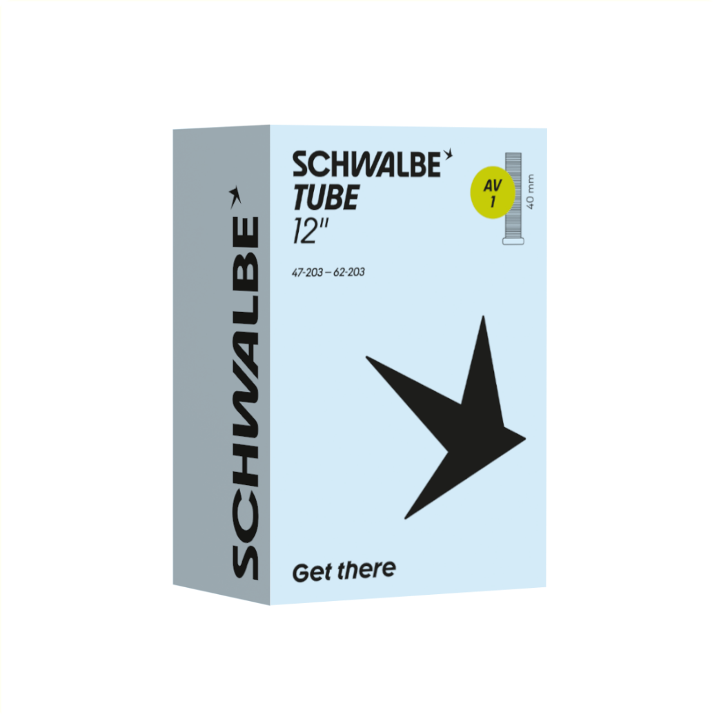 Chambre à air Schwalbe 12x1/2x1,75 ETRTO 47/62-203, Schräder/auto AV1