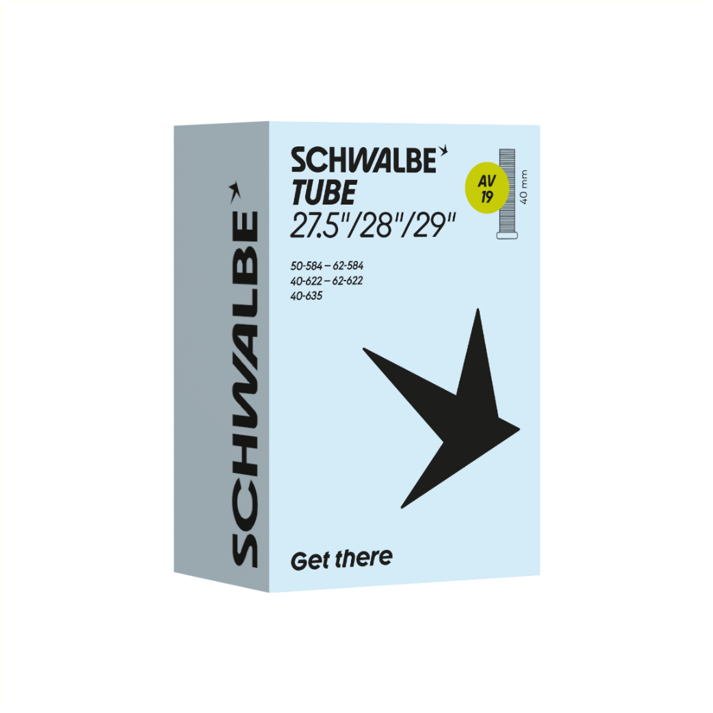 Chambre à air Schwalbe 28x1,50-2,35, ETRTO 40/60-622/635, Schräder/voiture 40mml AV19