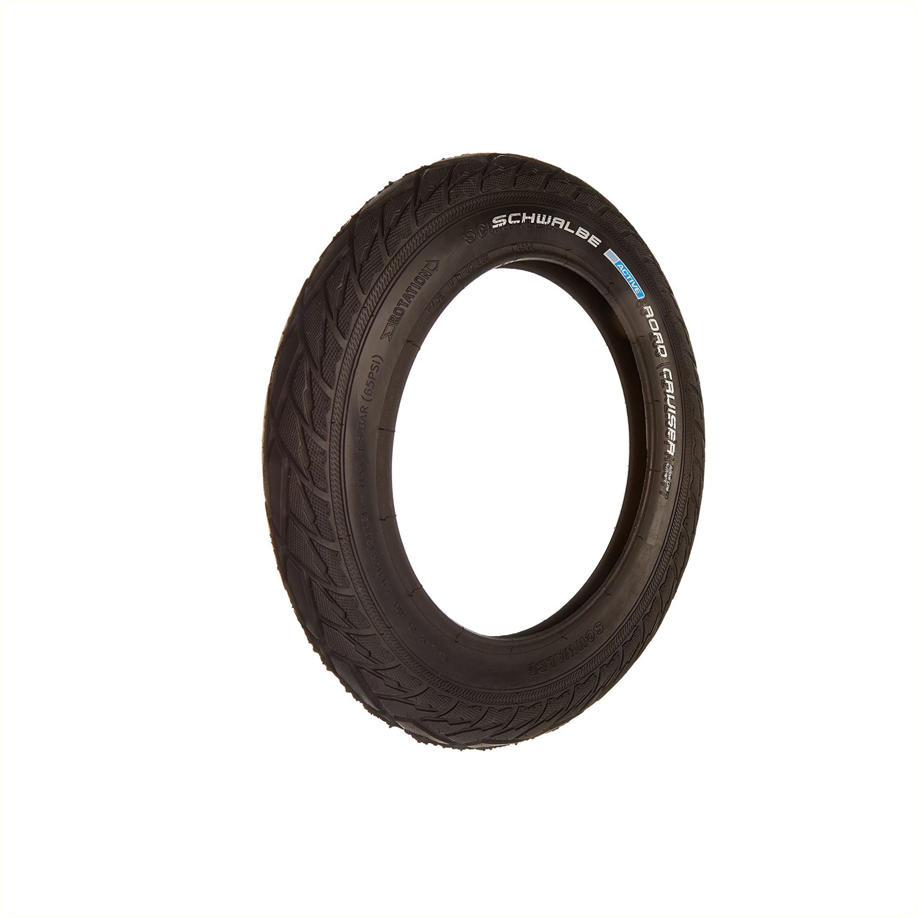 Schwalbe Road Cruiser PP (K-guard), Noir sans reflet, 12x1/2x2 1/4, 12x2.00 ETRTO 50-203