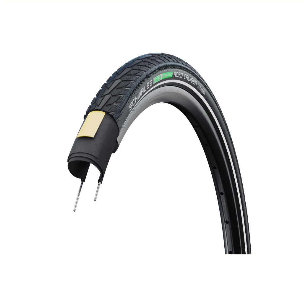 Schwalbe road Cruiser (K-guard), Noir avec reflet, 28x1.40 ETRTO 37-622