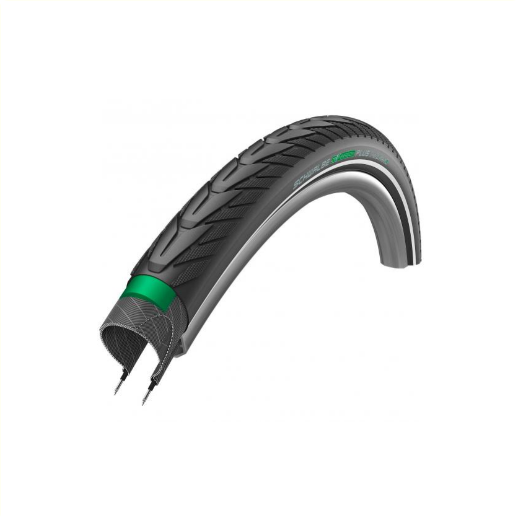 Schwalbe Energizer Plus (Greenguard 3mm anti-crevaison), Noir avec reflet, 28x1.40, ETRTO 37-622