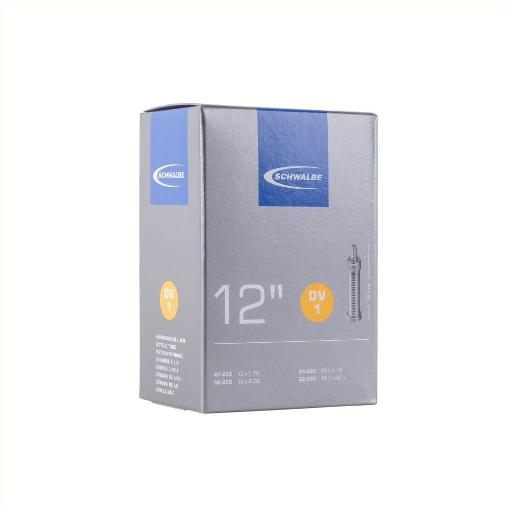Chambre à air Schwalbe 12x 1/2x1,75 ETRTO 47/62-203, Dunlop Blitz/Holland DV1 32mm