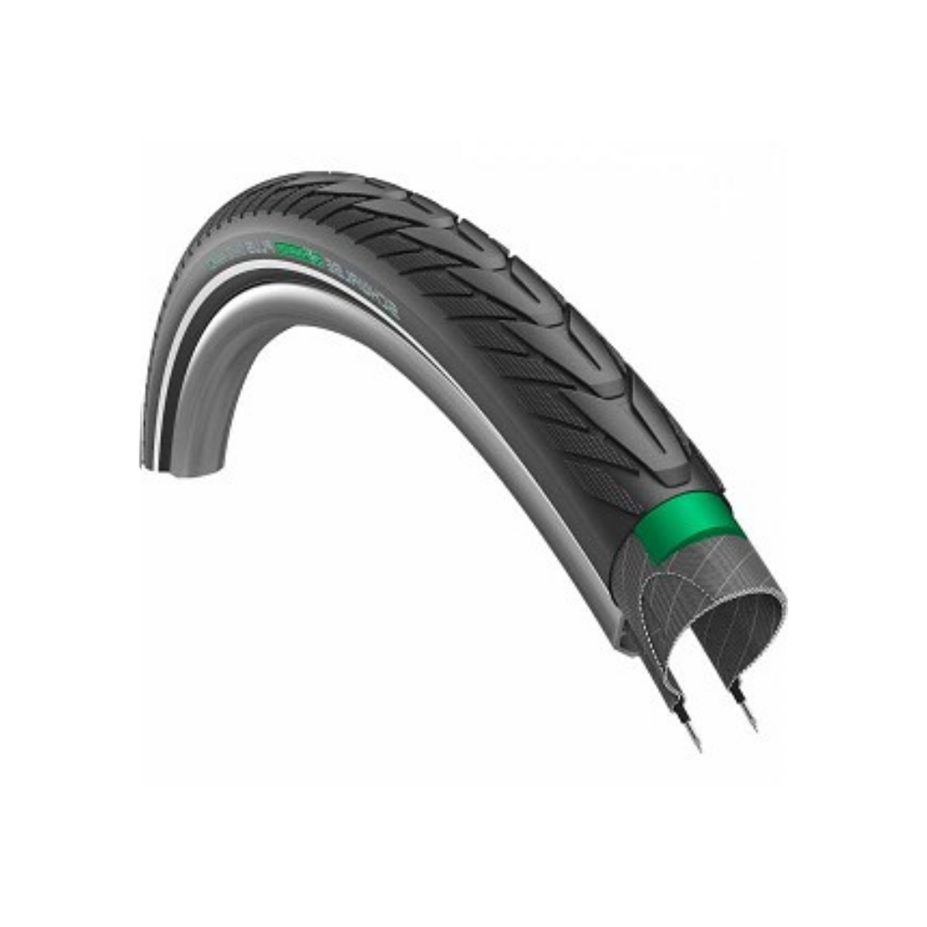 Schwalbe Energizer Plus (Greenguard 3mm anti-crevaison), Noir avec reflet, 28x1,50, ETRTO 40-622