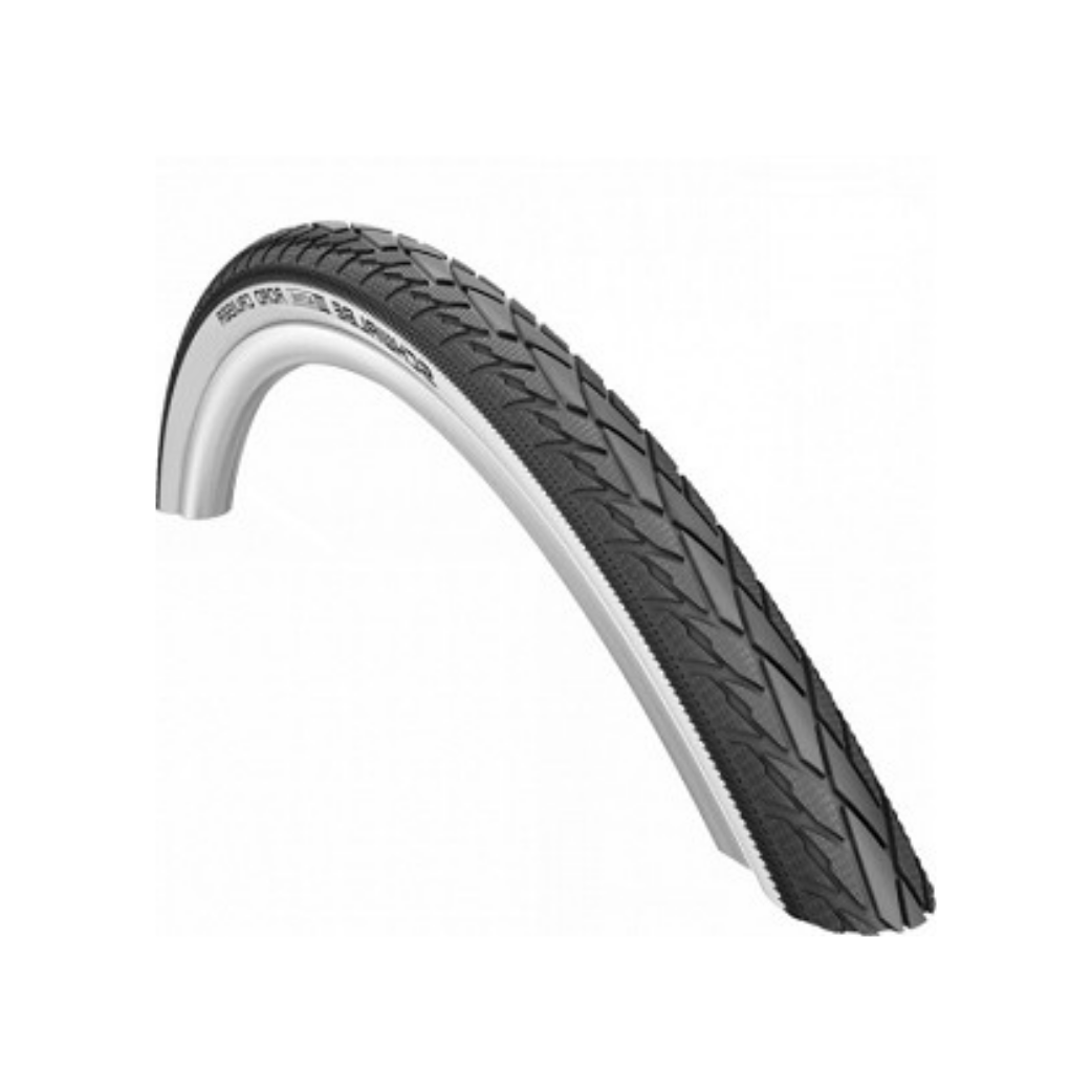 Schwalbe Road Cruiser (K-guard), Zwart/creme zonder reflectie, 28x1.75, ETRTO 47-622