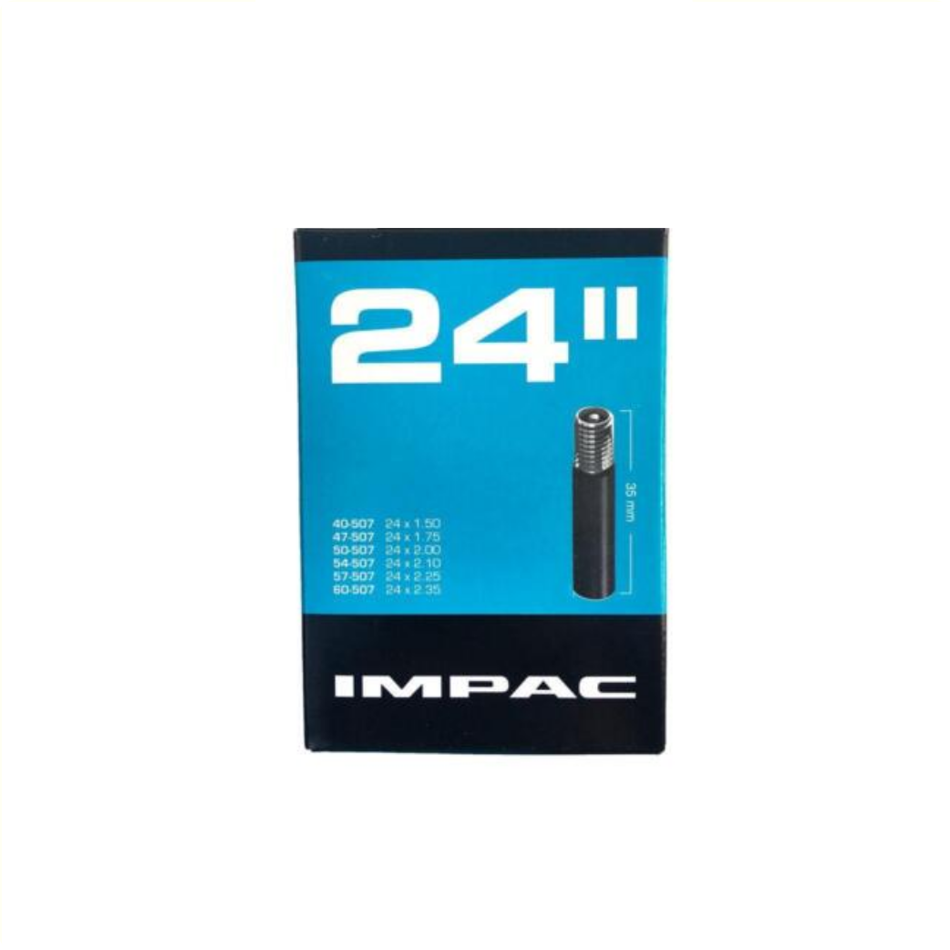 Chambre à air Impac (par Schwalbe) AV24 24x1,5/2,35 ETRTO 40/60-507, Valve : voiture/schrader 35mm