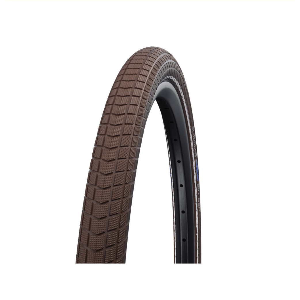 Schwalbe Big Ben (1mm K-Guard, Twinskin), brun met reflectie, 26x2.15 ETRTO 55-559