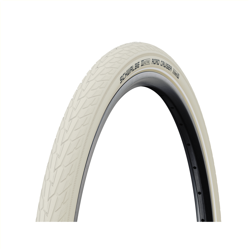 Schwalbe Road Cruiser (K-guard), Crème avec reflets, 26x1,75, ETRTO 47-559