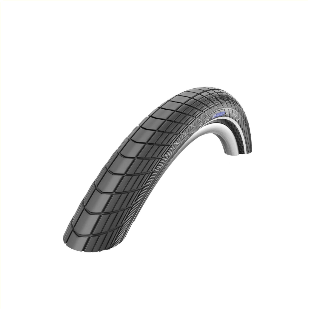 Pneu Schwalbe Big Apple K-guard, noir avec bande réfléchissante, 14x2.00, ETRTO 50-254