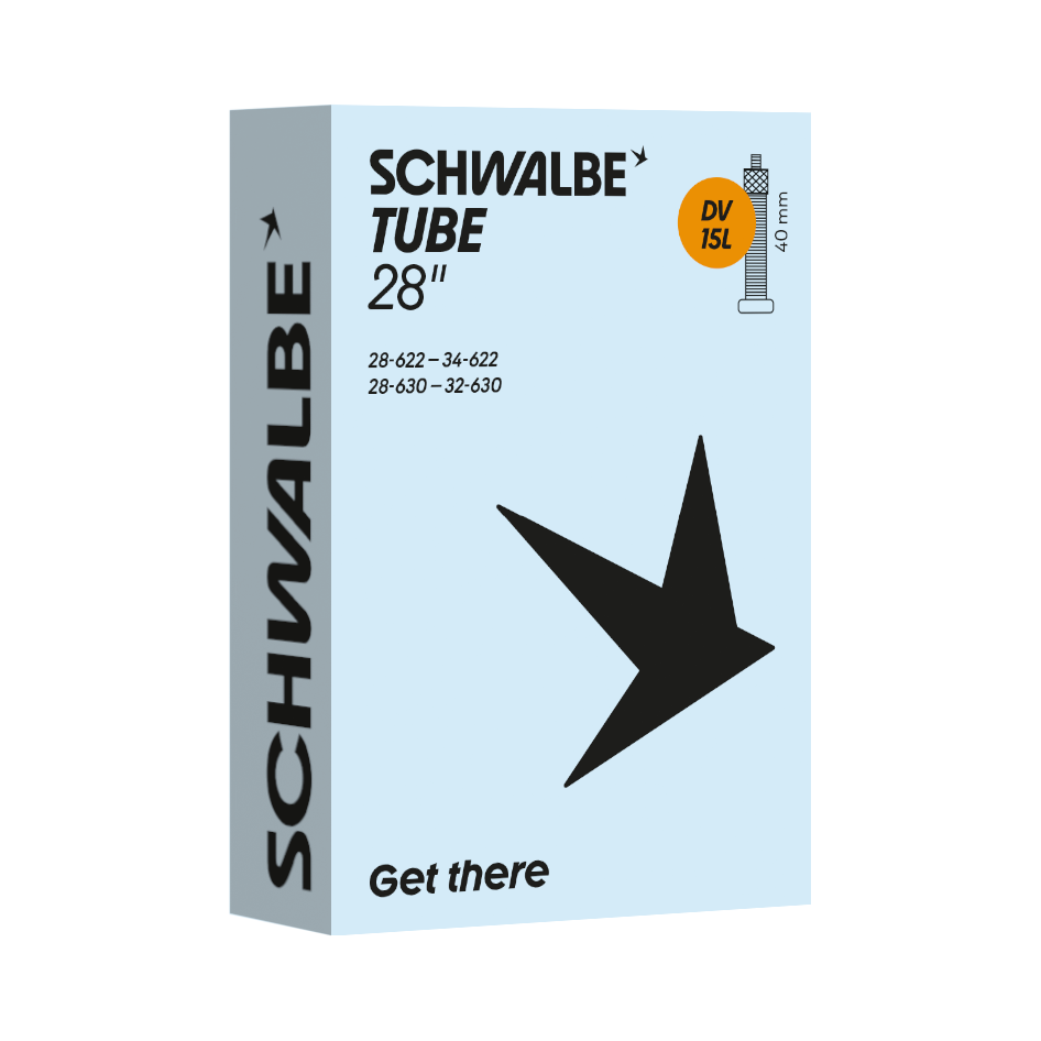 Chambre à air Schwalbe 28/27x1 1/4-1/8, ETRTO 28/32-622/630, Dunlop Blitz/Holland DV15L 40mm