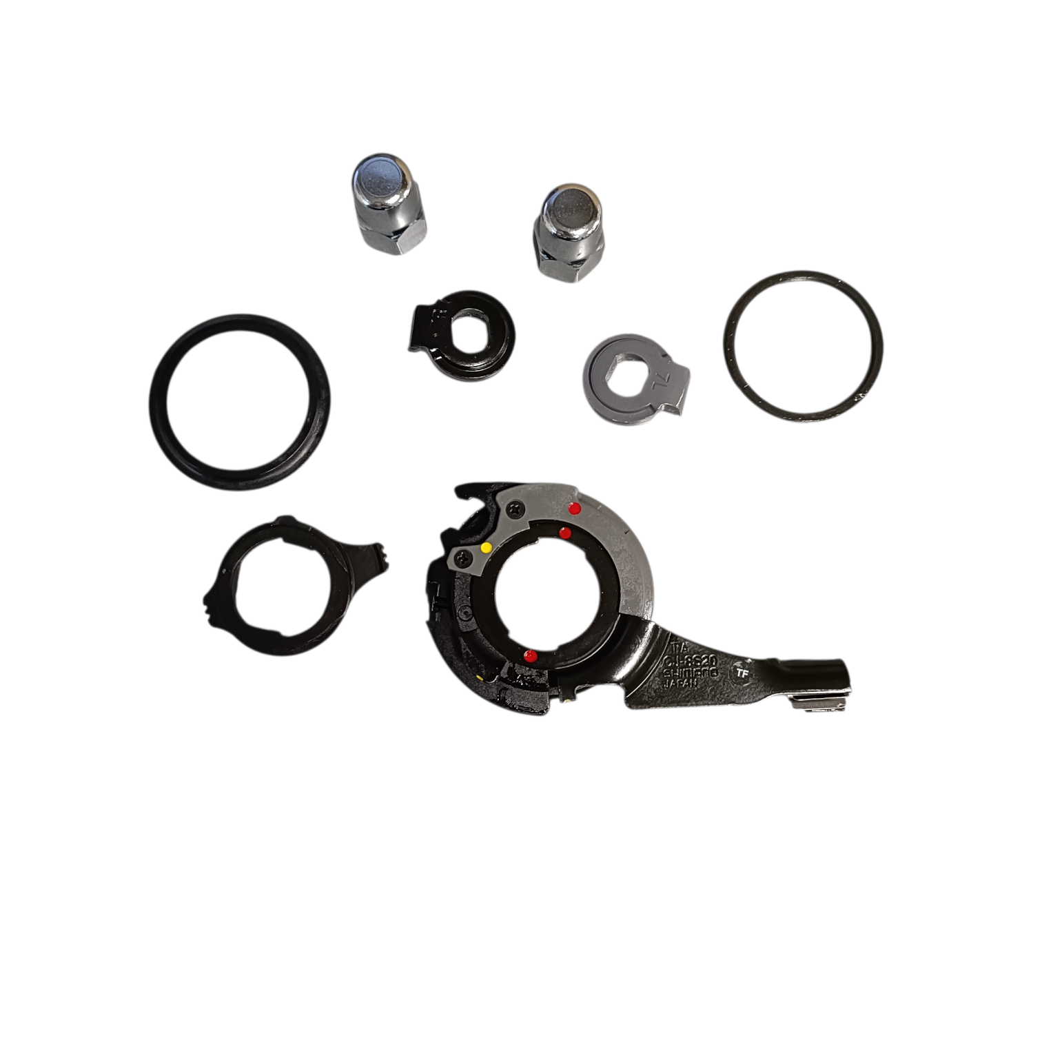 Joint de Cassette Shimano Nexus 8 cj-8s20 c1. avec rondelles anti-rotation et écrous d'essieu