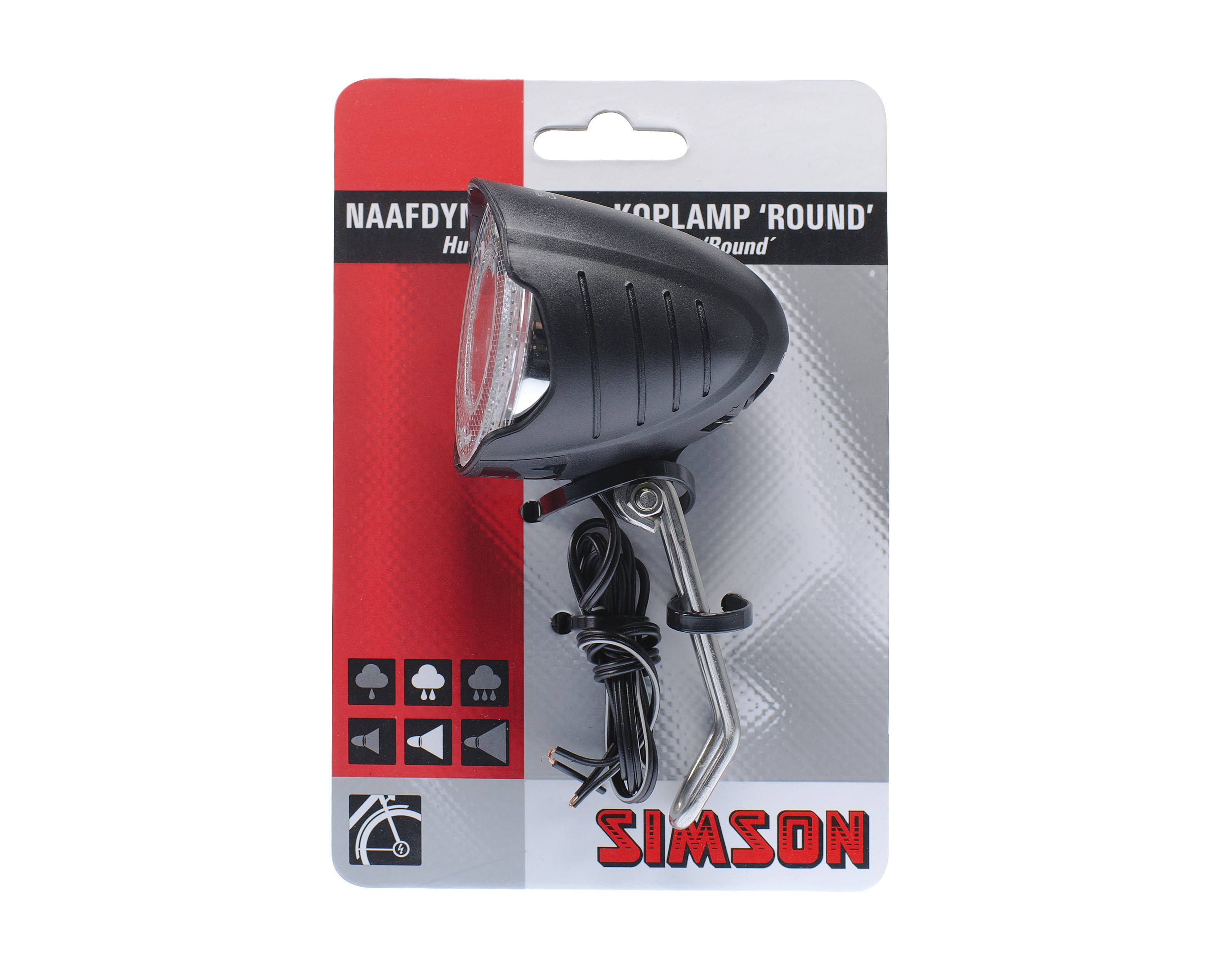 Phare LED Simson Hub Dynamo 'Round', 7 LUX