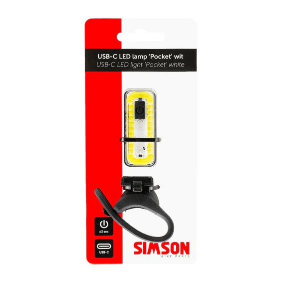 Lampe LED USB-C Simson « Pocket » blanche
