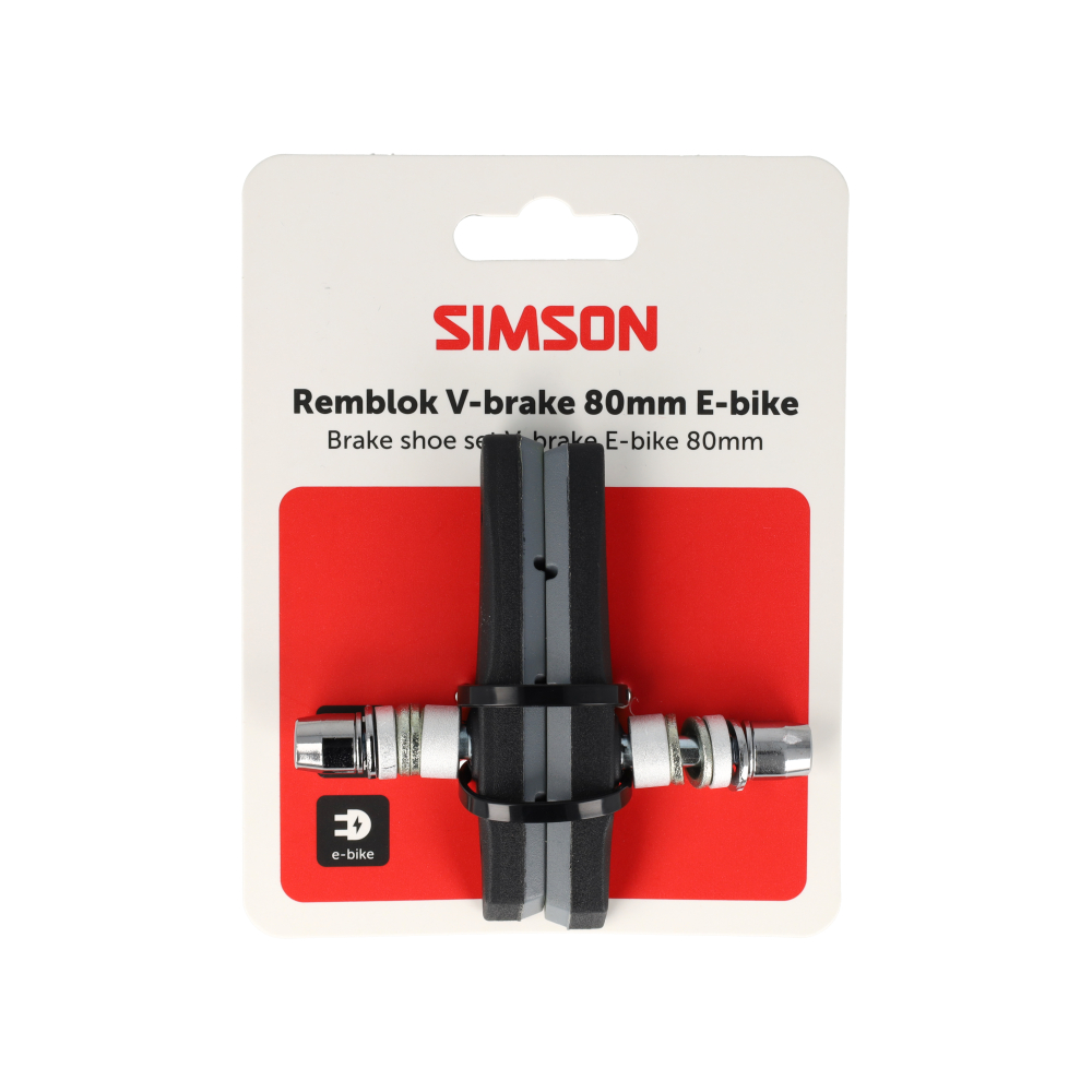 Plaquettes de frein Simson E-bike V-brake 80mm par paire