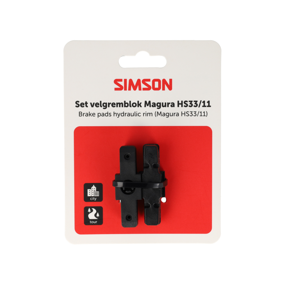 Plaquettes de frein Simson Frein sur jante hydraulique Magura (HS33/HS11) par paire