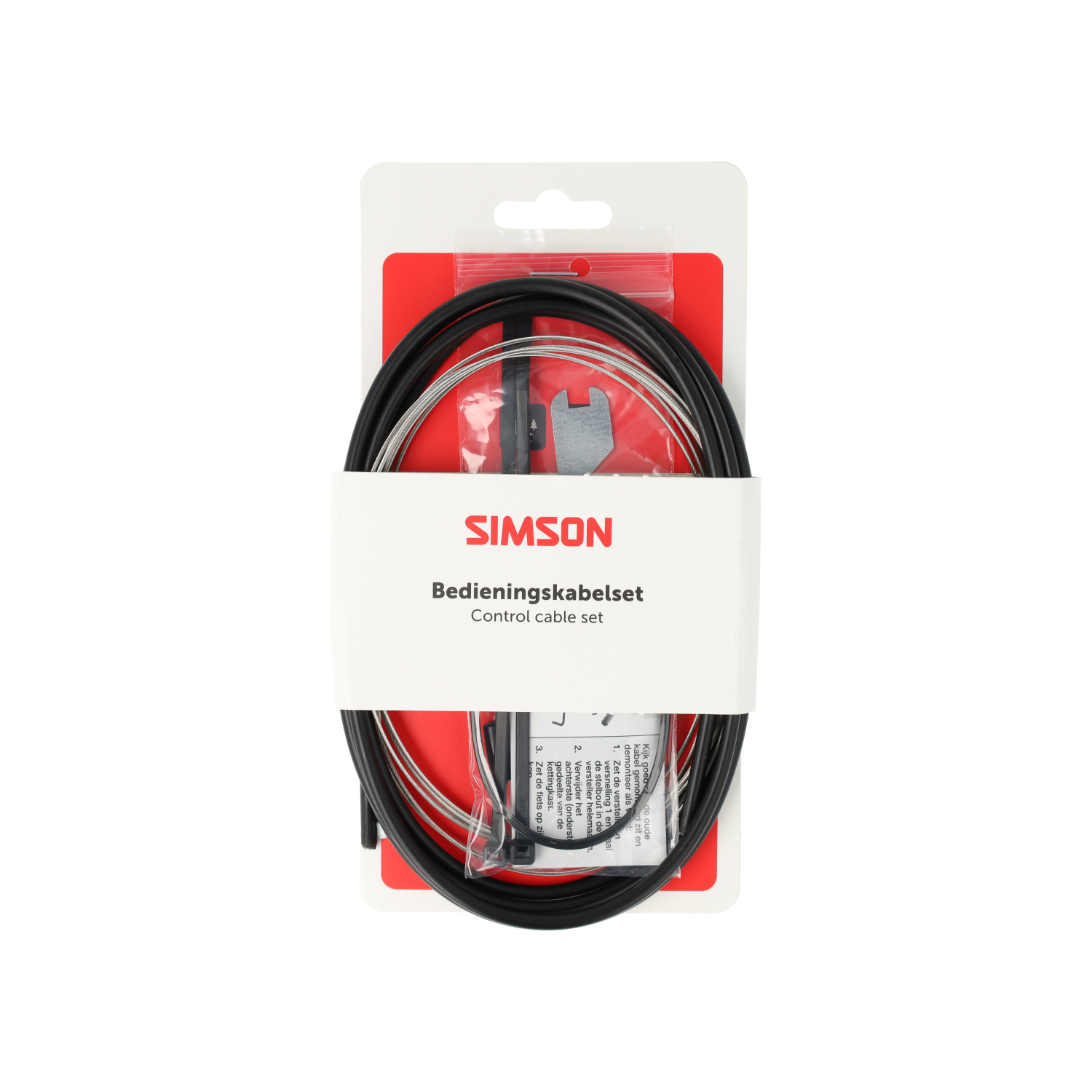 Jeu de câbles Simson Gear complet Shimano Nexus 4/7/8 noir acier inoxydable